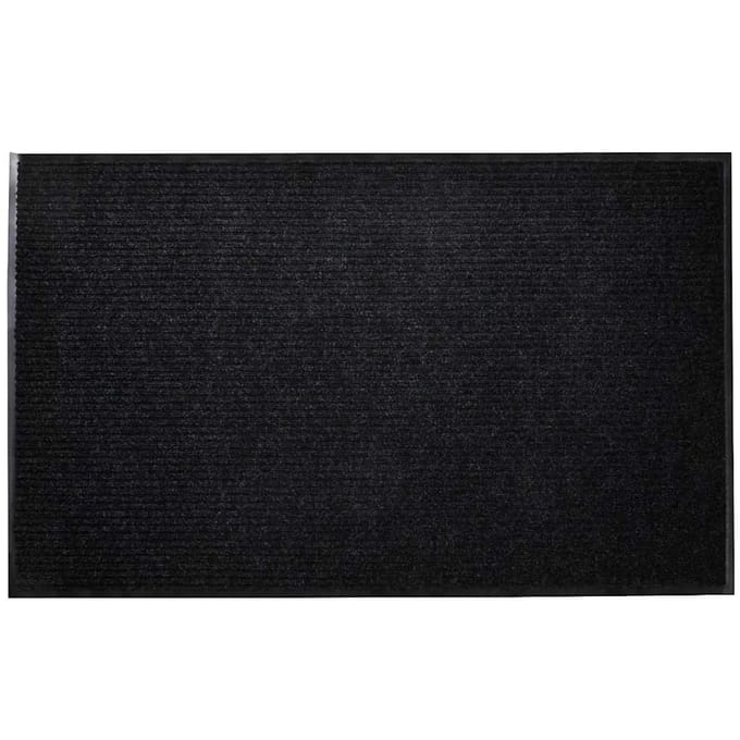 vidaXL - Deurmat - 90x120 - cm - PVC - zwart
