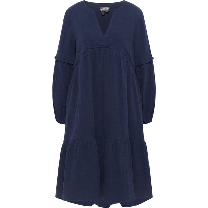 Dreimaster midi-jurk Dames marine