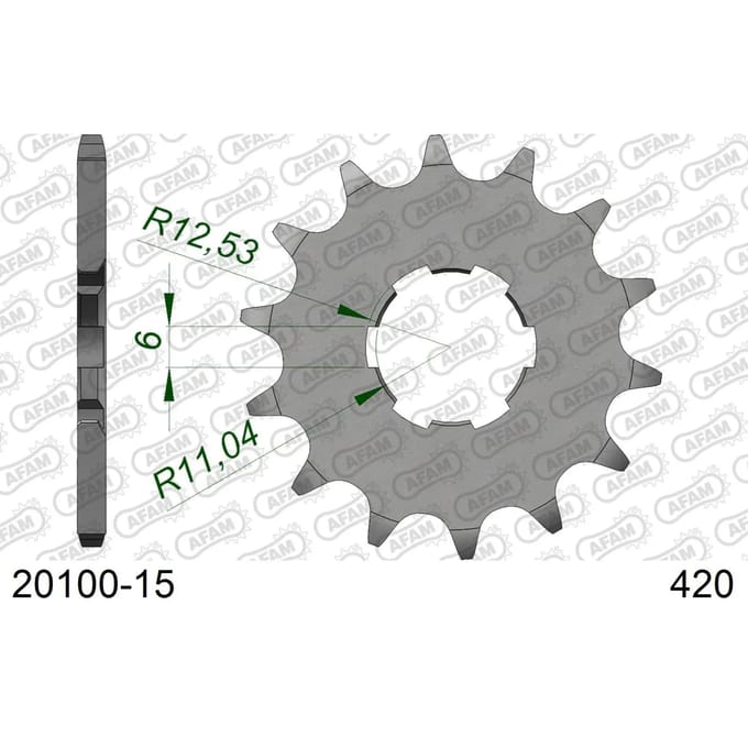 Tandwiel Afam 420 15 dents