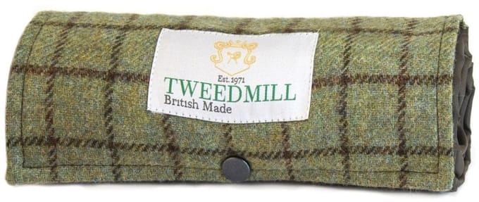 Picknickkleed Walker Geruit Tweed 611 Bruin - Tweed - Waterdicht - 66 × 98cm - Tweedmill