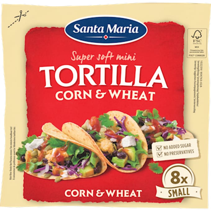 Tortilla Corn & Wheat Small