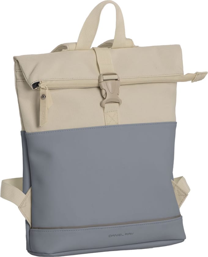Daniel Ray Allentown Rolltop Laptop Rugzak Waterproof - Blauw / Beige
