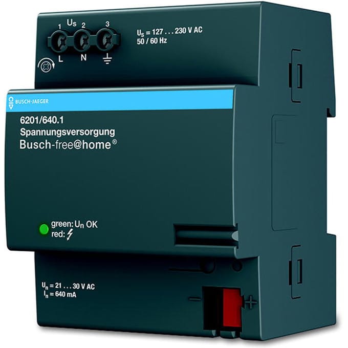 ABB Busch-Jaeger Voeding 640mA DIN-Rail 6201/640.1 - 2CKA006220A0001 - E3QPN