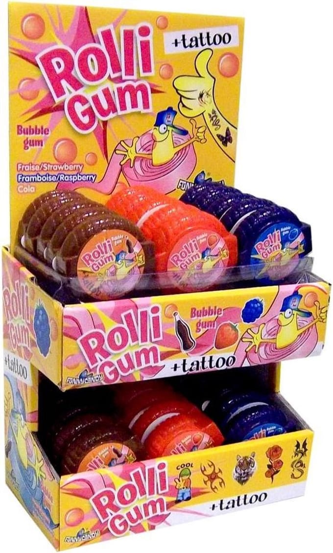 Funny Candy - Rolligum - 30 stuks - Traktatie