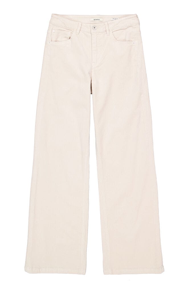 Garcia celia 249 wide corduroy broek gebroken wit