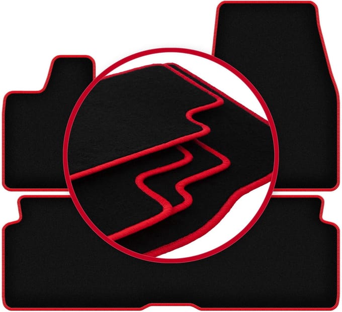 CARLUX-RED automatten voor: BMW I3 L01 hatchback (2013-)
