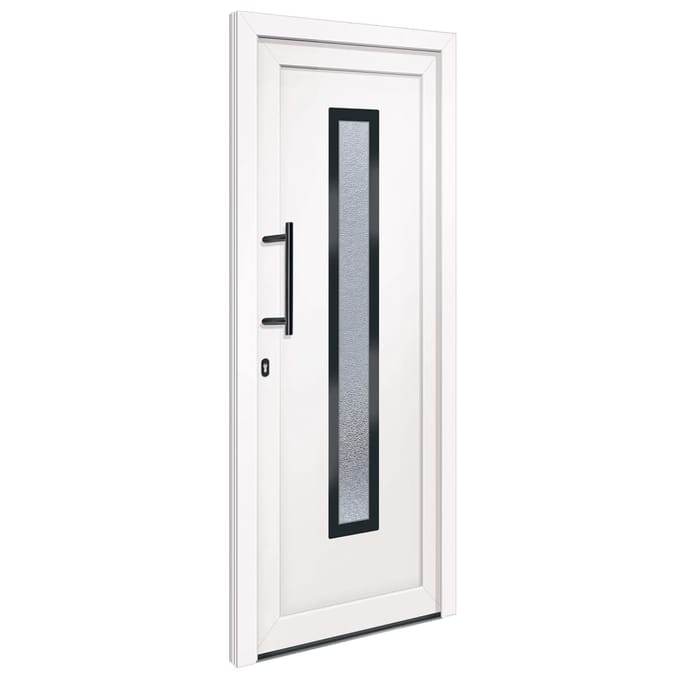 vidaXL Voordeur 88x200 cm PVC wit