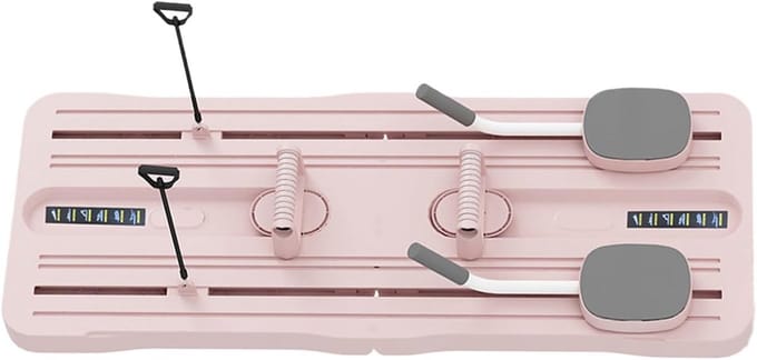 Pilates Bord - Buikspier Trainer - Full Body Training - Opvouwbaar en Draagbaar - 105 x 40 cm - Roze