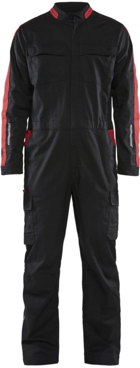 Blaklader Industrie overall stretch 6144-1832 - Zwart/Rood - C58