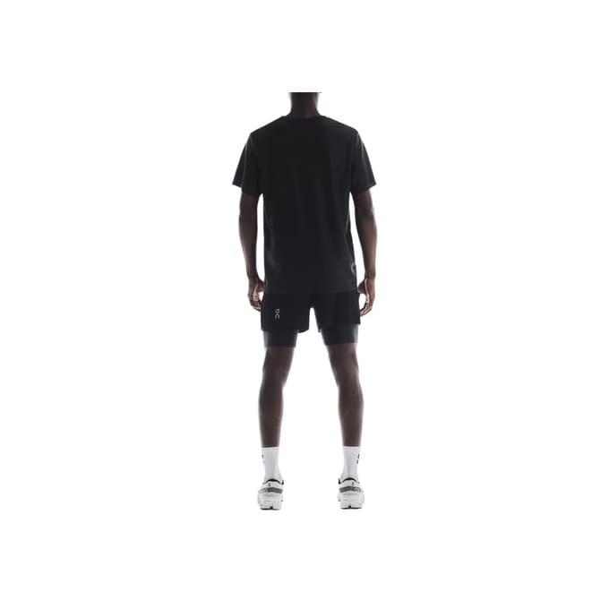 On Pace Shorts 2 M Black Maat: XXL | Korte Broeken Outlet | Heren | Zwart