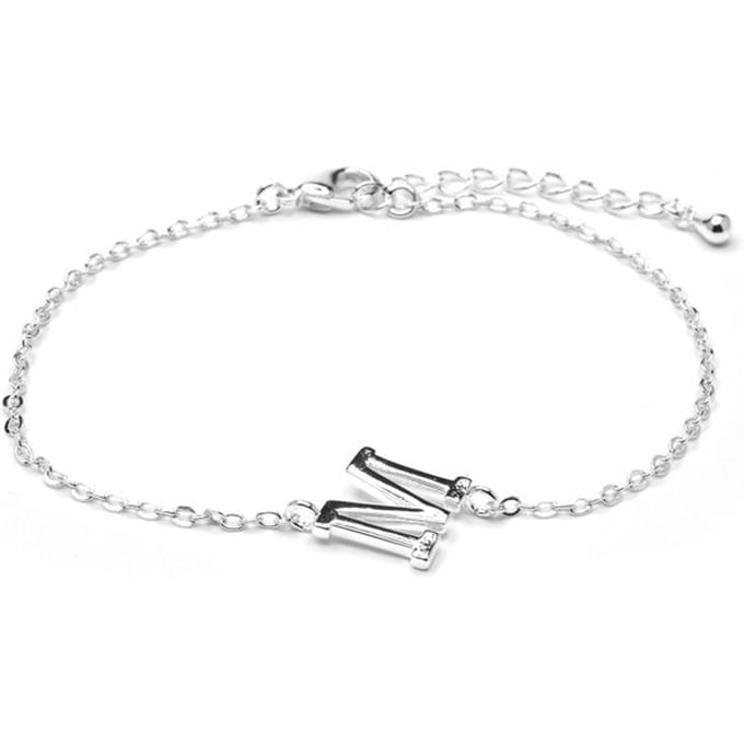 Luxenter Armband met zilveren afwerking - Alphabet