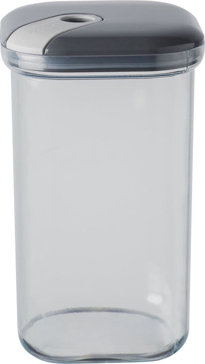 Omada - Pull Box Voorraadpot 1,5 liter - Polypropyleen - Grijs -