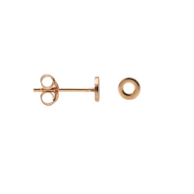 Karma Oorbellen Mini Open Circle Rosé