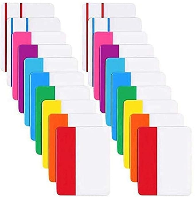 Solidchoice - 400 Stuks Sticky Index Vlaggen voor Notities en Documenten