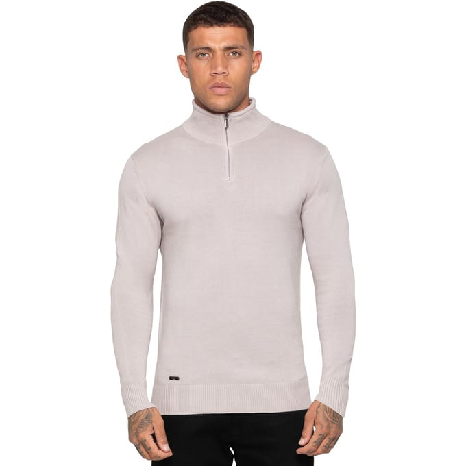 Enzo Milano heren trui met halve rits