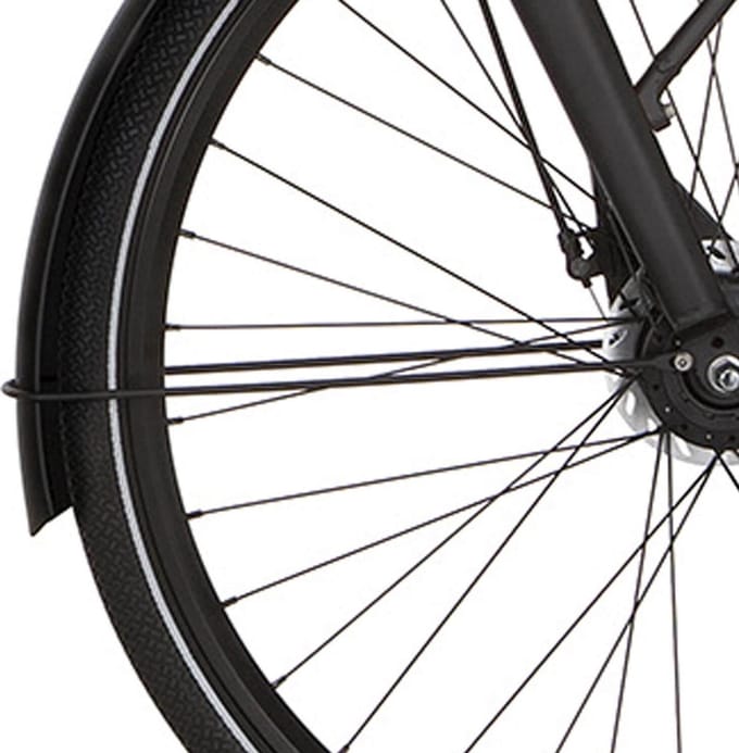 Cortina Spatbordstang voor 28 Common jet black matt