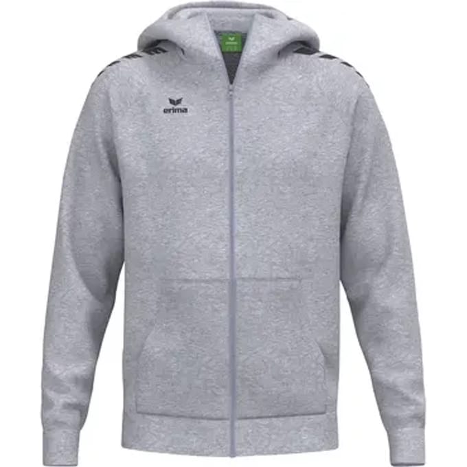 Erima Cmpt Wings Hooded Full Zip Heren - Slate Grey | Maat: M