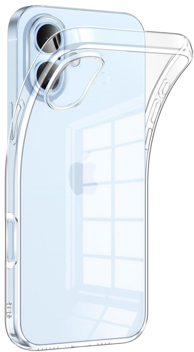 Hoesje geschikt voor iPhone 17 backcover Shockproof siliconen Transparant