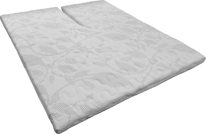 Slaaploods.nl Splittopper - Koudschuim Deluxe - 140x190x8 cm - Wit