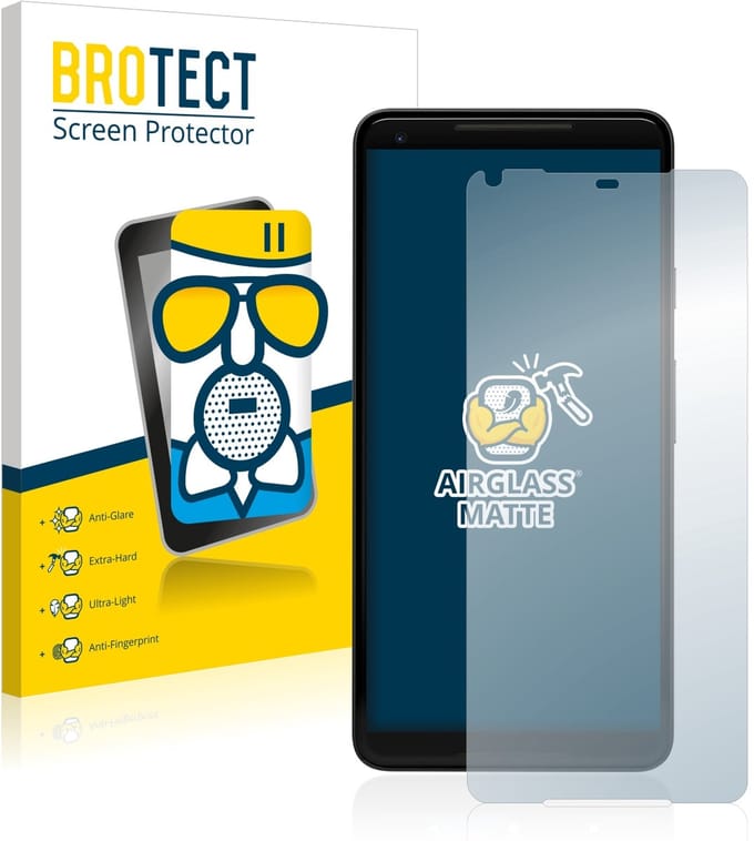 BROTECT - Screenprotector voor Google Pixel 2 XL - Folie Beschermfolie Beschermglas matte