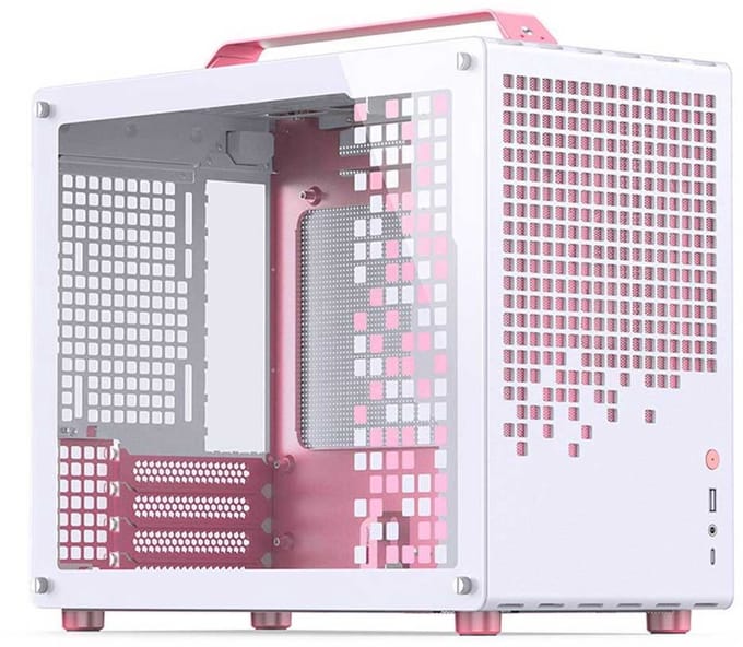 Jonsbo Z20 White/Pink - Case - Minitower - Wit
