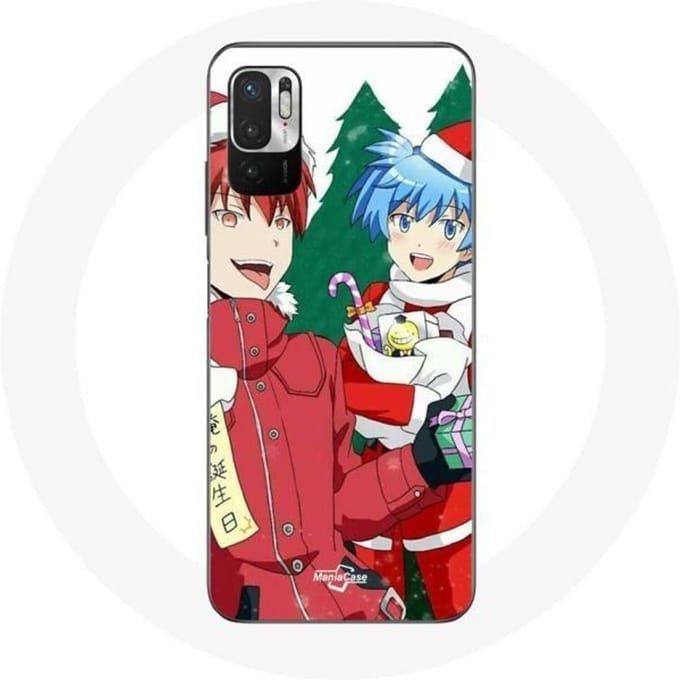 Coque pour Xiaomi Redmi Note 10 5G Karma et Nagisa Assassination Classroom Anime Christmas day