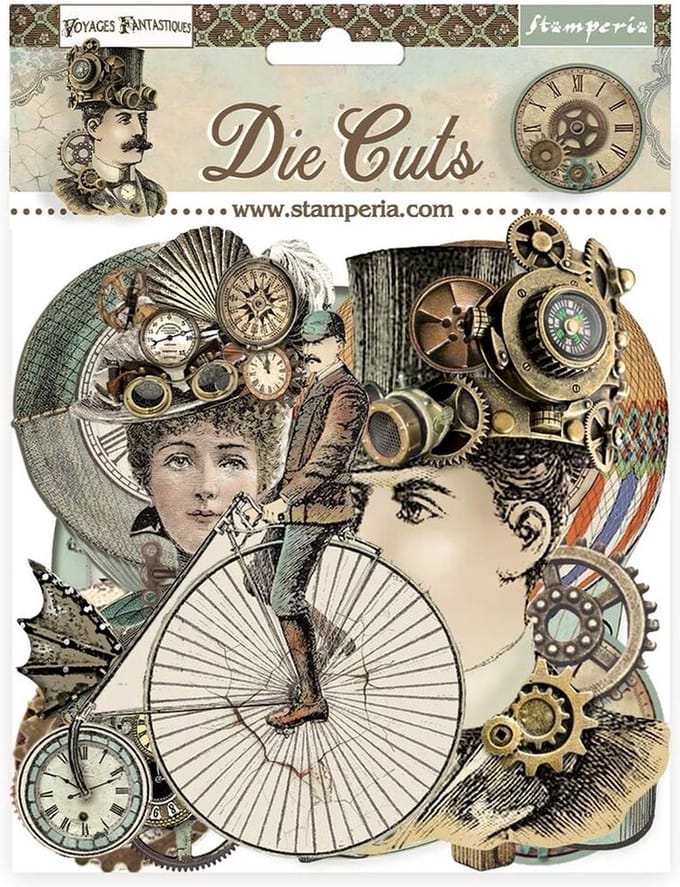 Stamperia - Voyages Fantastiques Die Cuts Assorted (37pcs) (DFLDC91)