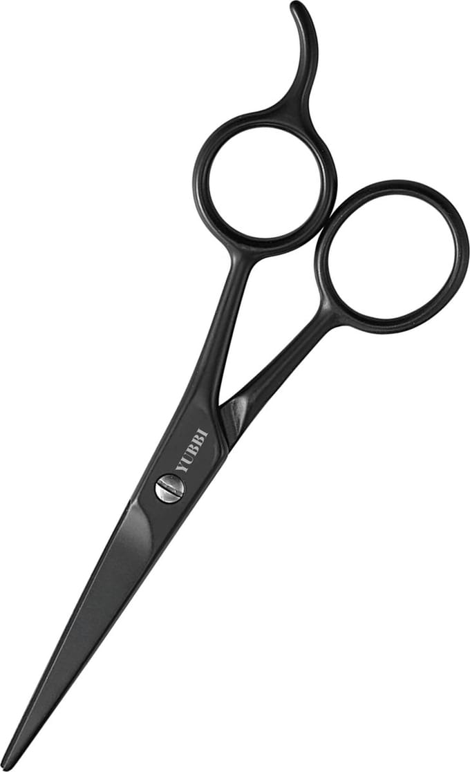 YUBBI Snor en Baardschaar - Baardtrimmer - Baardstijler - RVS - 14CM - Zwart
