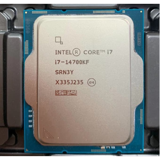 Intel i7-14700KF Tray CPU CM8071504820722, 14e generatie 20-core 28-thread 3,4GHz-5,6GHz, 33MB cache, DDR5, LGA1700 gamingprocessor