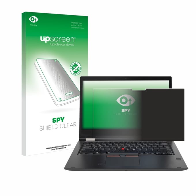 upscreen - privacy screenprotector voor Lenovo ThinkPad Yoga X380 - Folie Beschermfolie Blauwlichtfilter