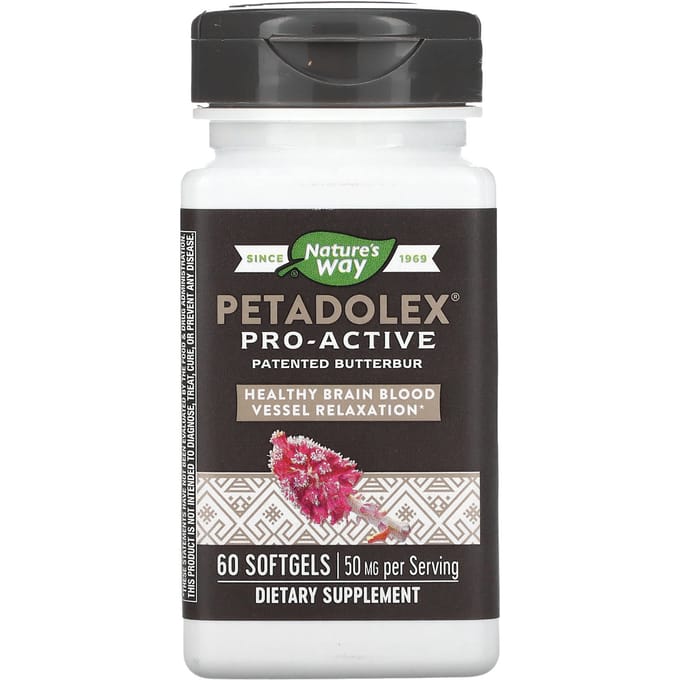 Nature's Way, Petadolex, Pro-Active, 50 mg, 60 softgels