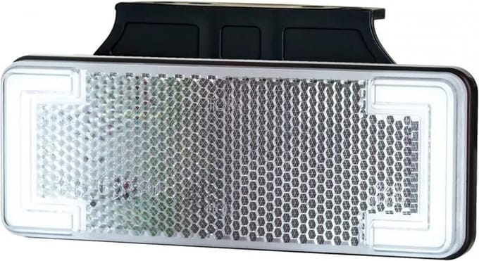 Reflectorlamp Wit 113x44 mm LED 12/24V op houder