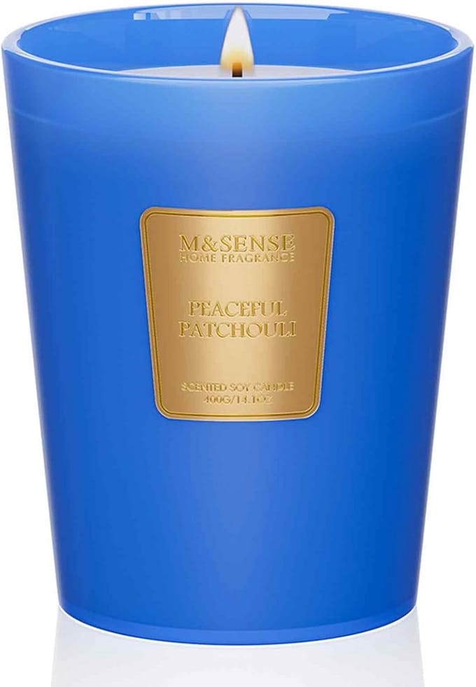 Quiet Patchouli Scented Candle - Natuurlijke Geurkaars met Etherische Oliën voor Ontspanning