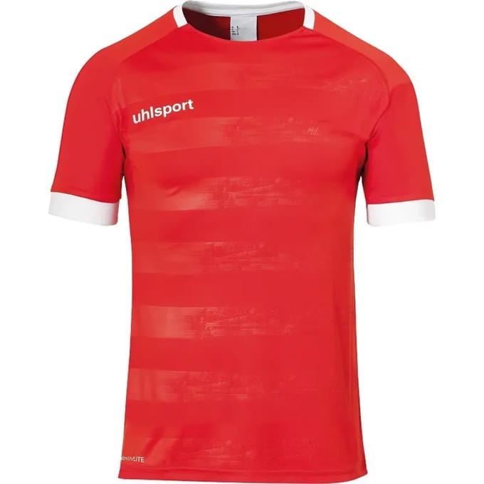 Uhlsport Division 2.0 Shirt Korte Mouw Kinderen - Rood / Wit | Maat: 128