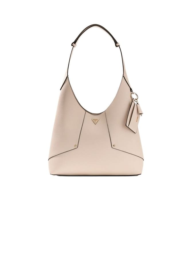 Guess Darcy Grote Schoudertas Dames - Imitatieleer - Beige