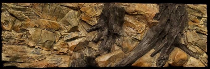 Ceramicnature Achterwand Aquarium Root 146 Cm Polyeste. Bruin