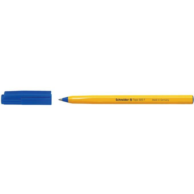 Schneider balpen - Tops 505 - penpunt F - blauw - S-150503
