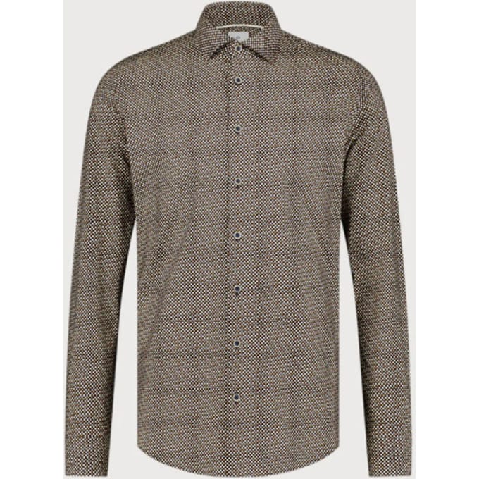 Blue Industry Stretch cotton grafisch shirt |
