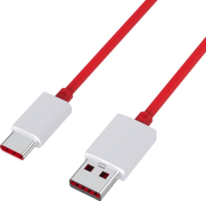USB C naar USB Snellader Kabel Rood - 1 meter - Oplaadkabel voor OnePlus 7T Pro / 7T / 7 Pro / 7 / 8 Pro / 8