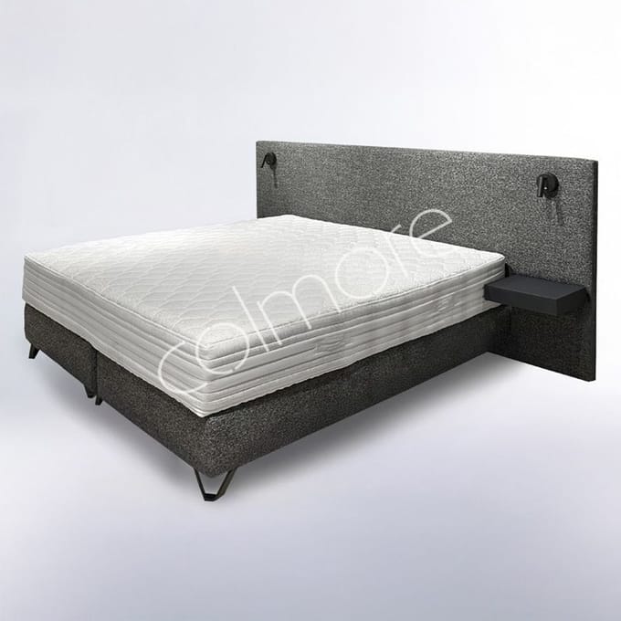 Colmore by Diga luxe boxspring donkergrijs model Faro 272 x 200 x 115 cm