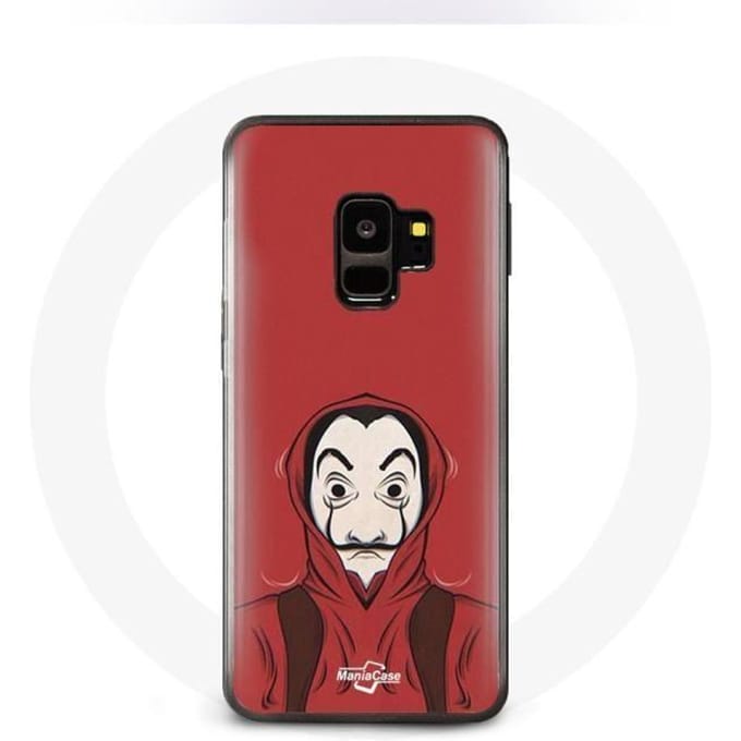 Coque pour Samsung S9 plus la casa de papel peinture masque dali