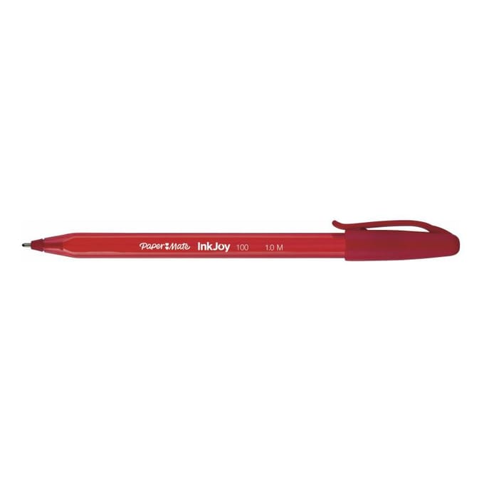 Balpen Paper Mate Inkjoy 100 medium rood