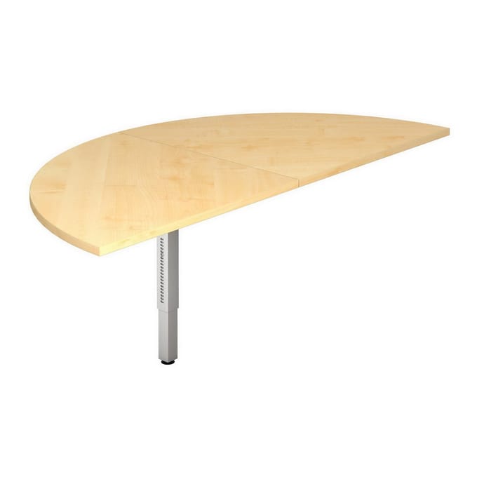 QA160 - Connectie en montageplaten I Aanschuiftafel 160x80 Esdoorn