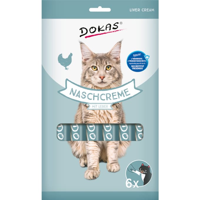 90g Dokas Nasch-Creme met lever kattensnacks