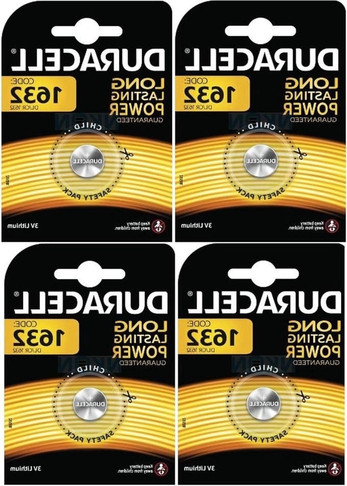 2 x 2 Duracell CR1632 1632 auto-afstandsbatterijen, afmetingen: 2 x 2, model: Gadget & Electronics Store.