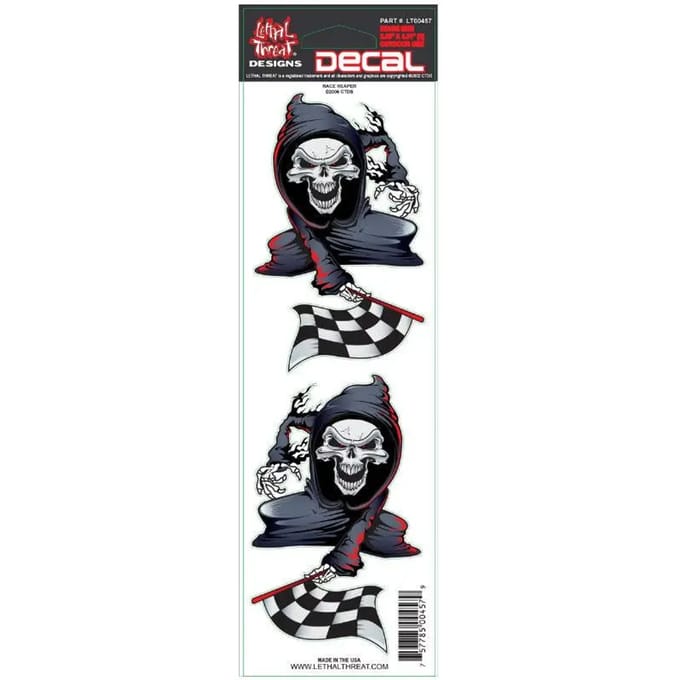 Motorfiets stickers Lethal Threat Race Reaper