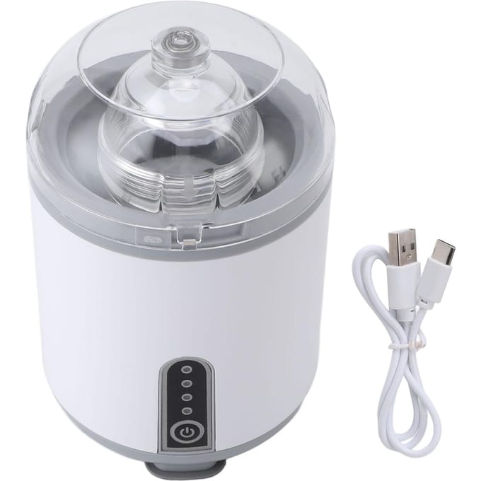Elektrische Gouden Eier Maker 1200mAh Oplaadbare Automatische Eidooier Eiwit Mixer met Transparant PC wit