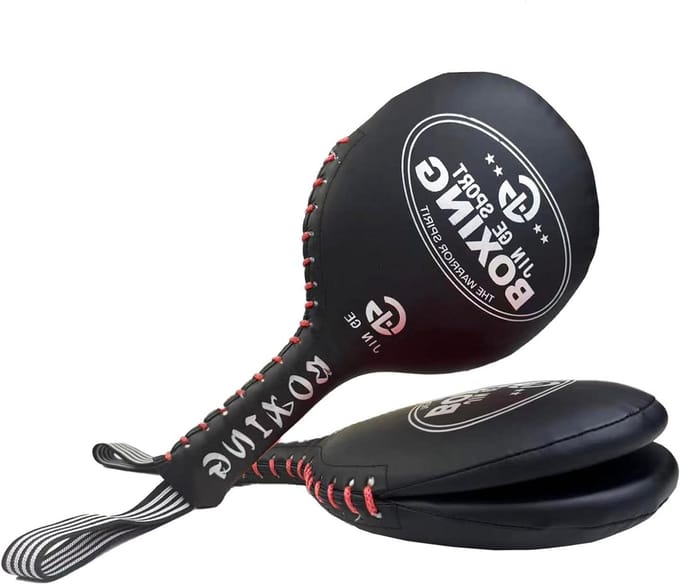 Bokspads - Trainingspeddels - Sport Training - Luider Impact Geluid - 2 Stuks - Rood Zwart