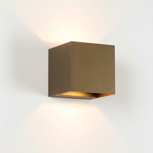 KS Verlichting muurlamp - shift up en down - Brons - Binnenverlichting - Modern - Vierkant
