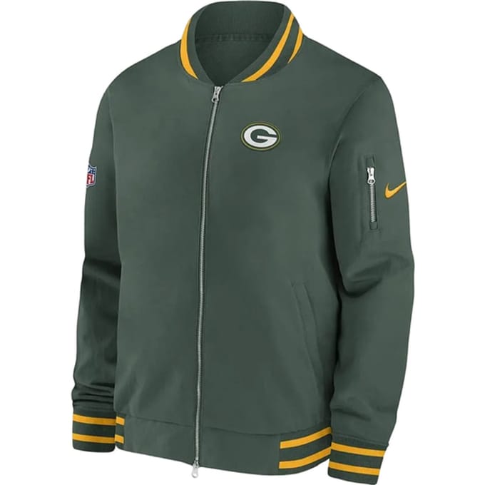 Nike NFL Bay Packers Bomber Jas Groen K00ml3ee7tv6u